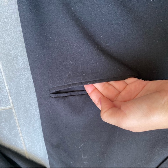 Oak and Fort Lightweight Black Peacoat Size XS - Picture 5 of 5